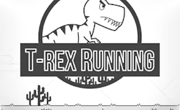 Jogo T-Rex Running Black and White